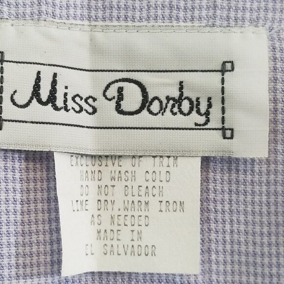 Cottage Core 80s Vintage Purple Button Down - Picture 3 of 9